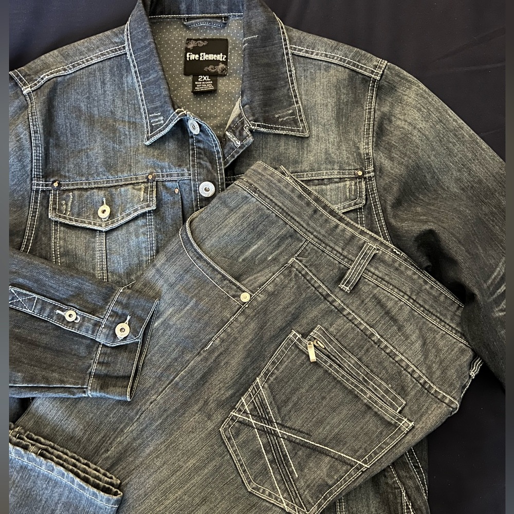 Mens Jeans and Jackets Set